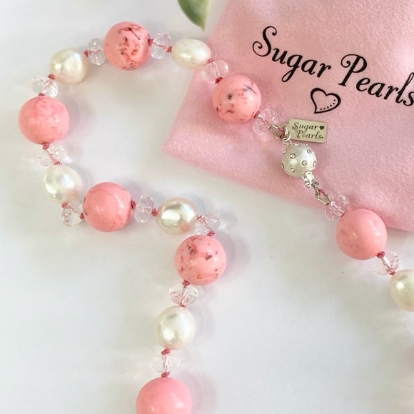 Pink Turquoise, Pearl & Quartz Necklace - Picture 3 of 5